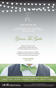 The BCSLA Present “Green Tie Gala” Celebrating 50 Years of Green Building