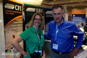 Darci Smart, Director of Marketing for Brock White Canada & John Riley, Owner InterCoast Building Solutions
