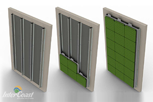 Evergreen Vertical Green Wall Flexipanel Modular Systems - Division 7 Green Building Envelope Materials | InterCoast Building Solutions Vancouver BC